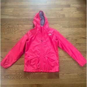 Girls Large (14/16) The North Face rain jacket.